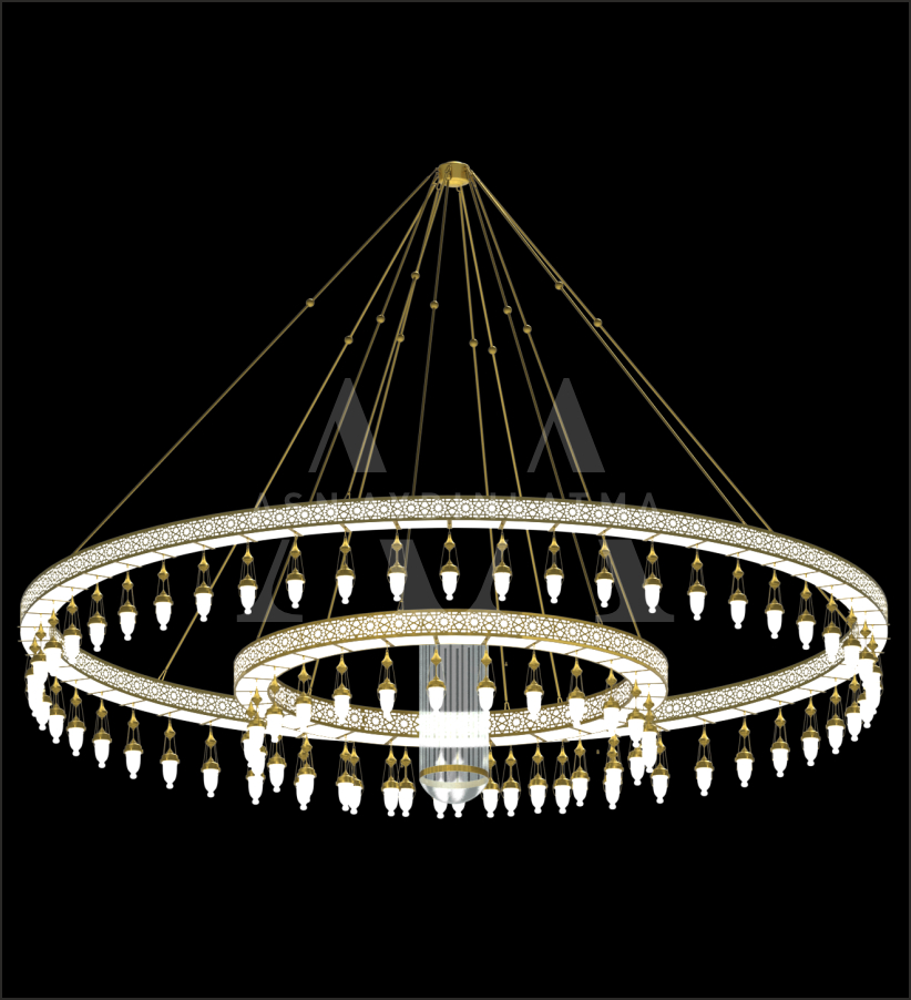 Kutu Motifli &Ccedil;ift Kat Beyaz 600 Cm &Ccedil;ap