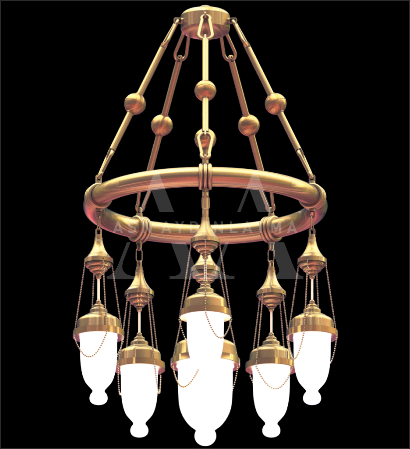 Borulu Osmanlı Model Avizeler 50 cm &Ccedil;ap